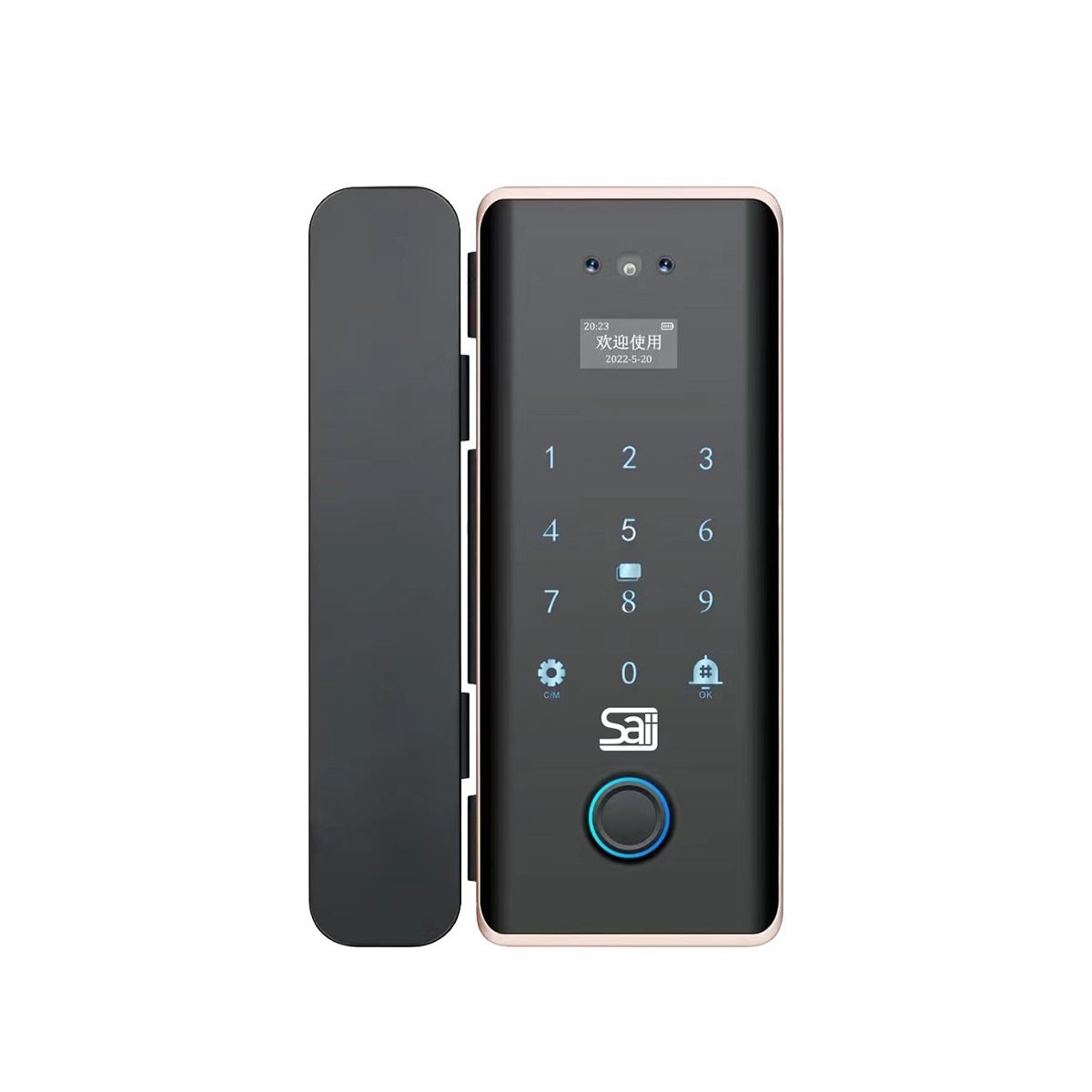 قفل باب زجاجي ذكي image